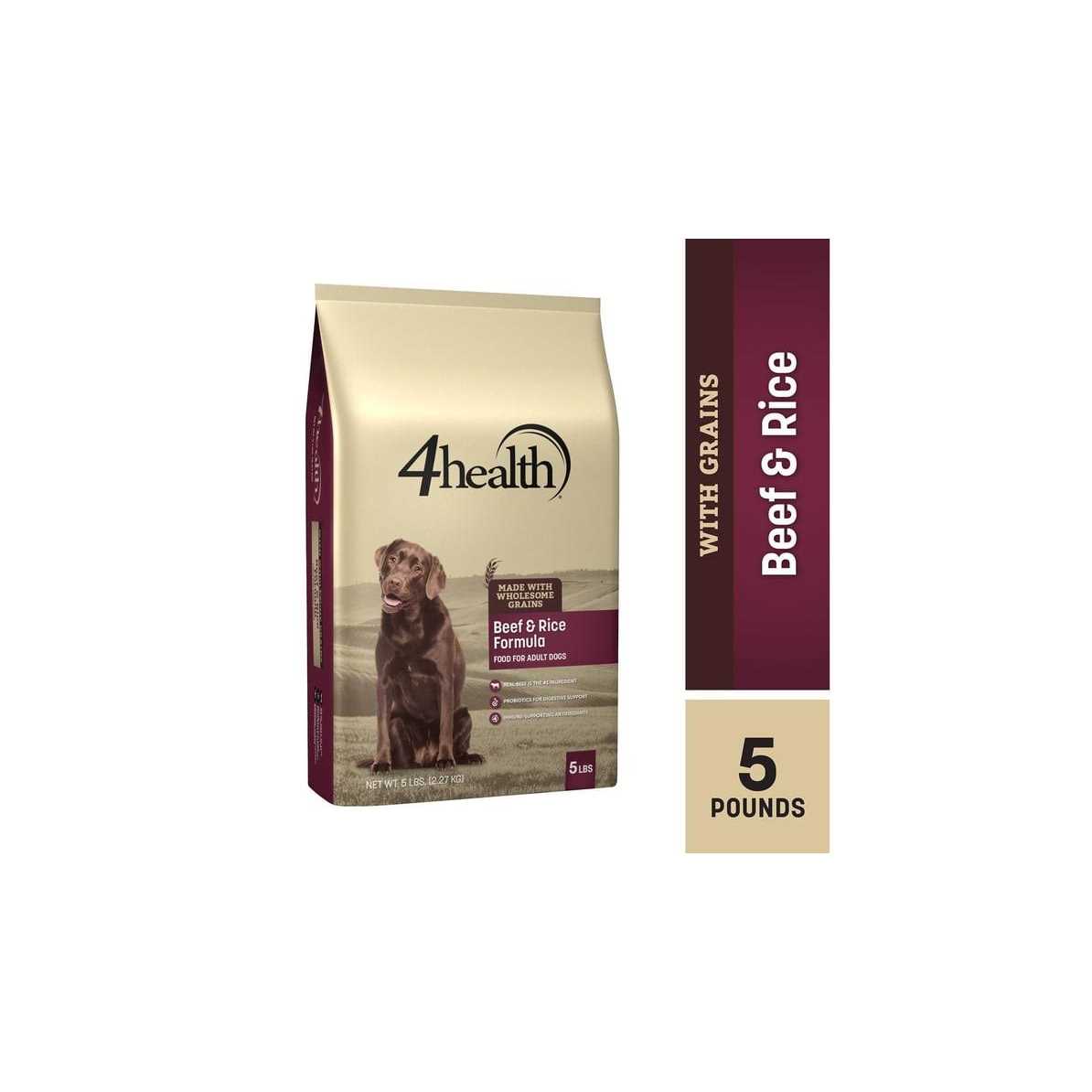 4health Wholesome Grains Adult Beef and Rice Formula Dry Dog Food - Pet Supplies online store