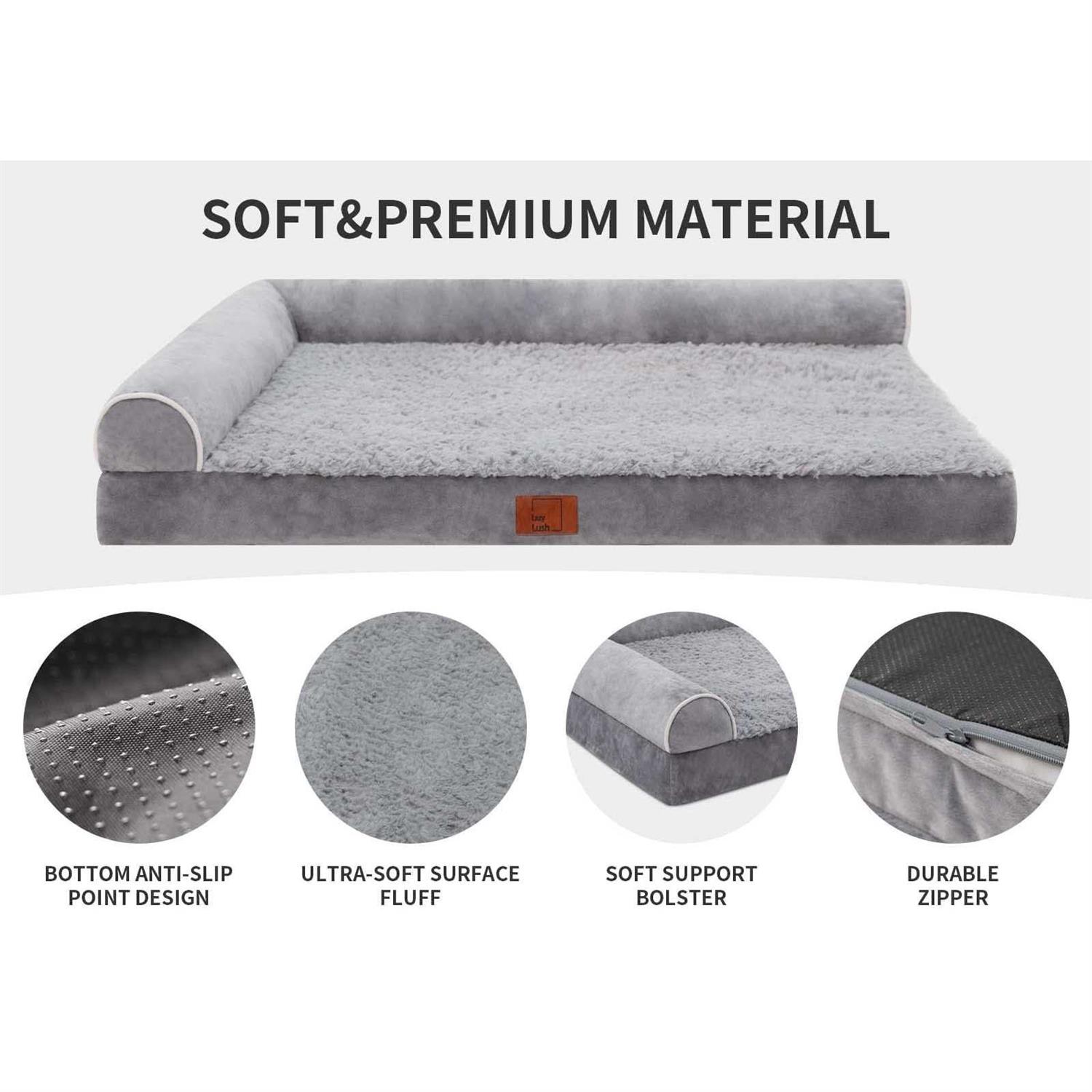 Lazy Lush Dog Bed Dog Beds for Extra Large Dogs Large Dog Bed with Removable Washable Cover - Pet Supplies online store