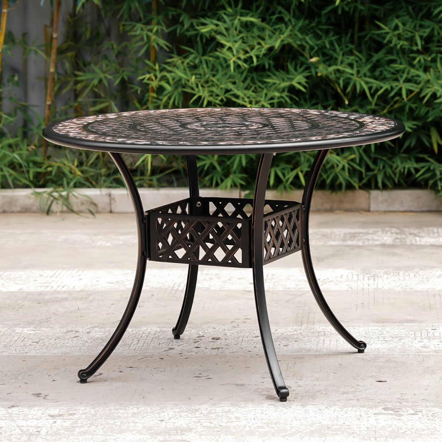 Cast Aluminum Outdoor Dining Table 42