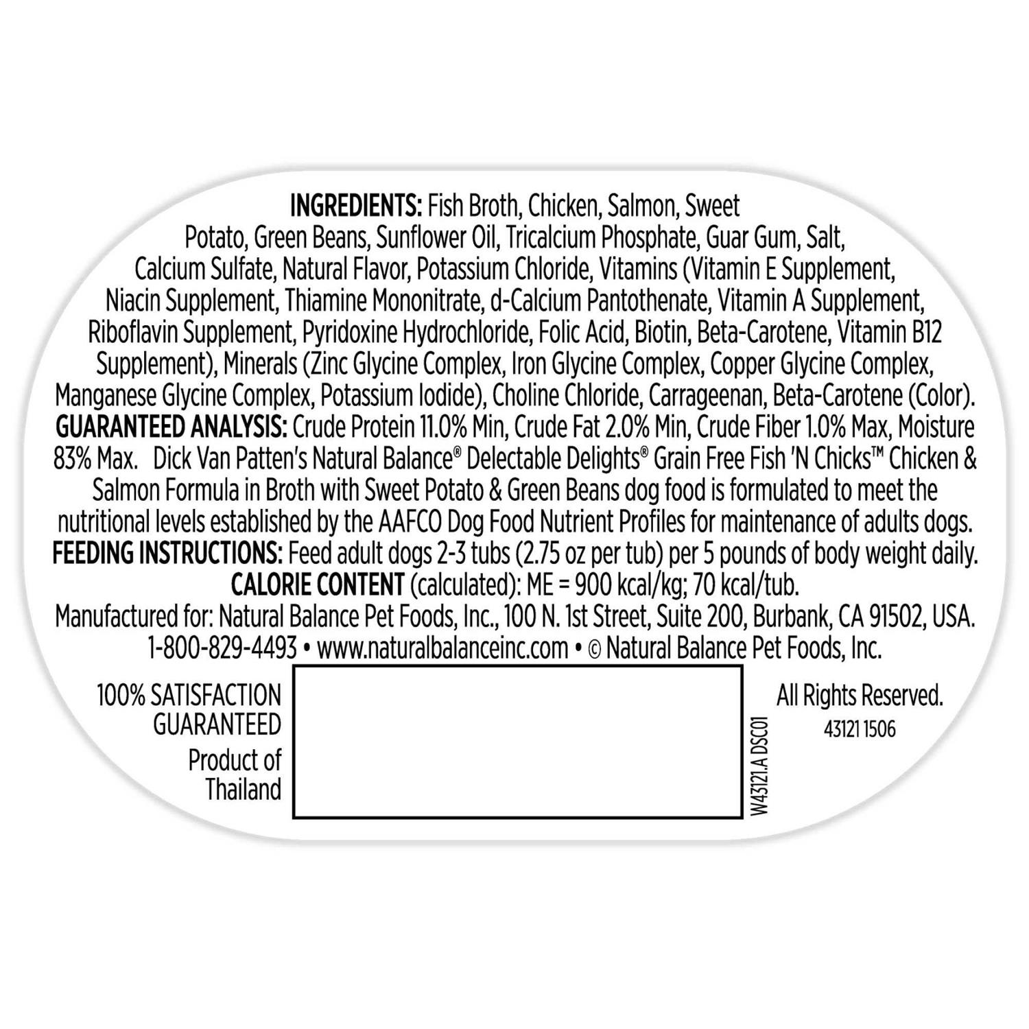 Natural Balance Delectable Delights Dog Food - Pet Supplies online store