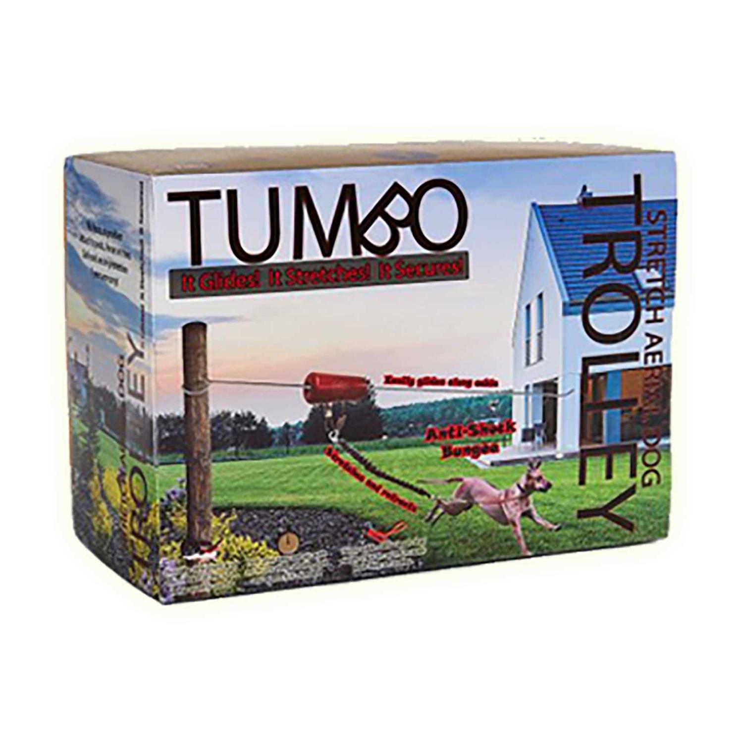 Tumbo Trolley Anti-Shock Aerial Dog Runner for Yard Small and Large Dog - Pet Supplies online store