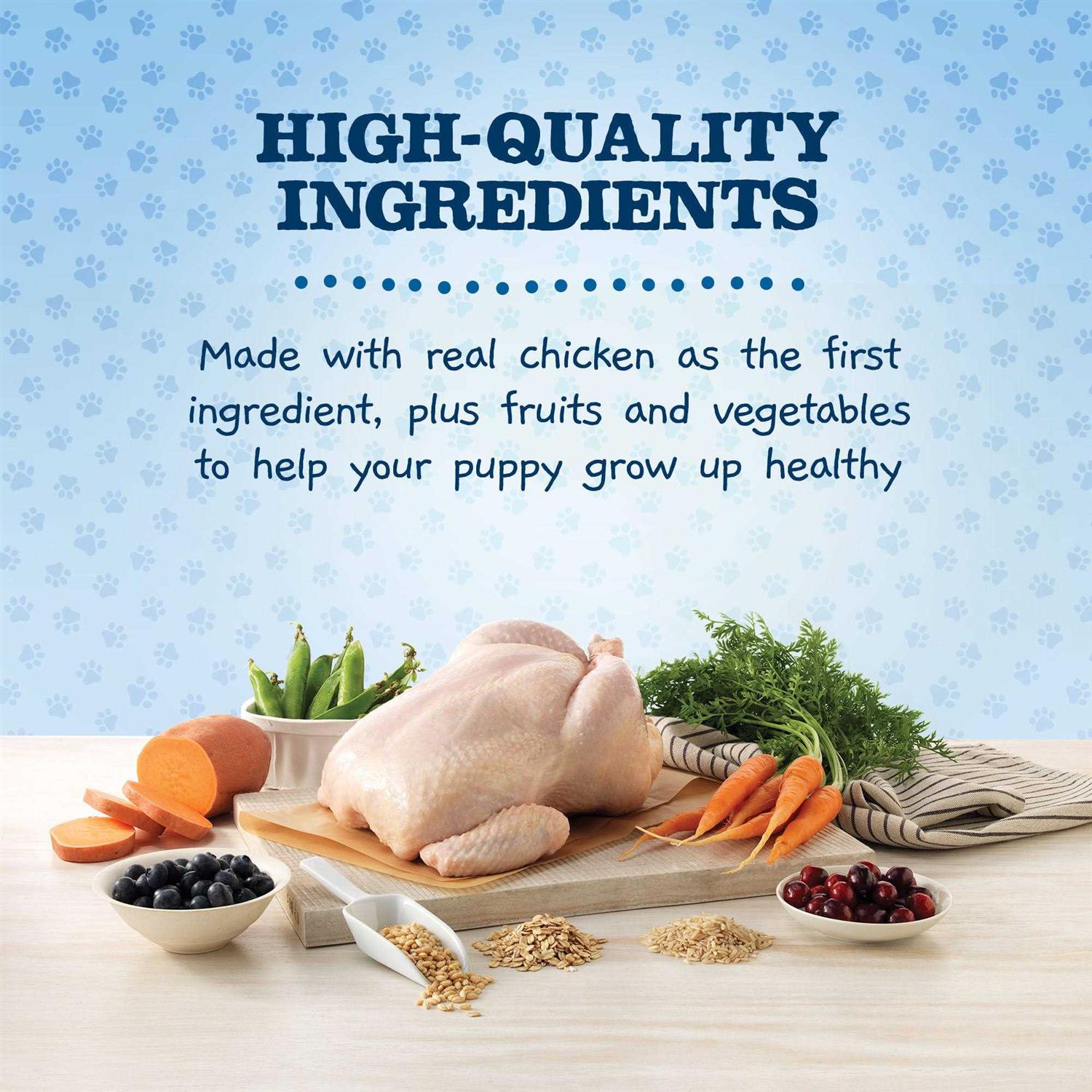 Blue Buffalo Baby Blue Healthy Growth Formula Natural Puppy Dry Dog Food, Chicken and Brown Rice Recipe - Pet Supplies online store