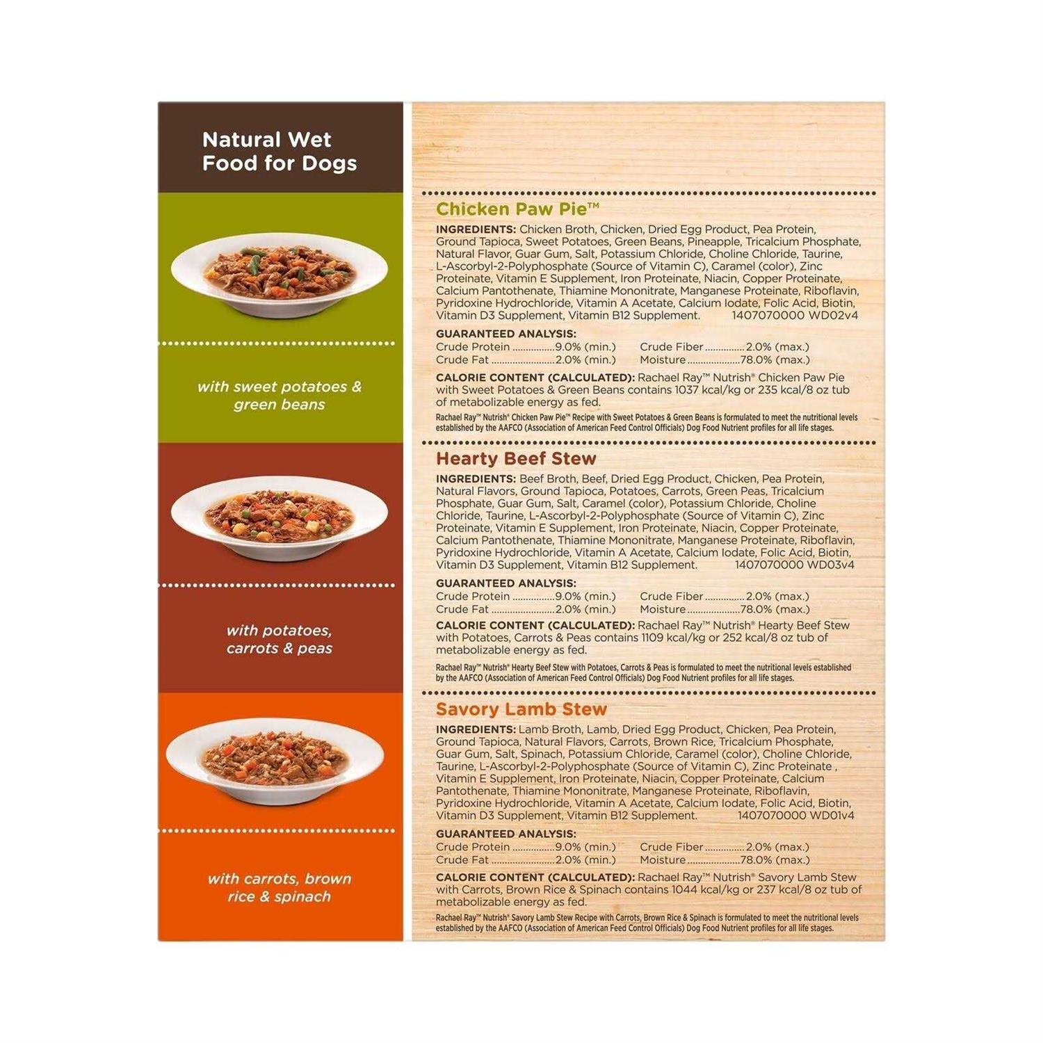 Rachael Ray Nutrish Natural Variety Pack Wet Dog Food - Pet Supplies online store