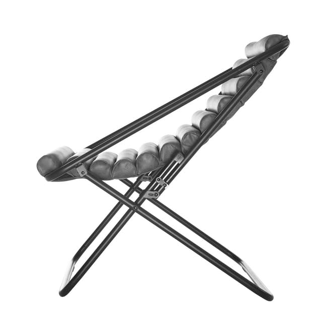 Ribbed Lounge Chair, Ivory