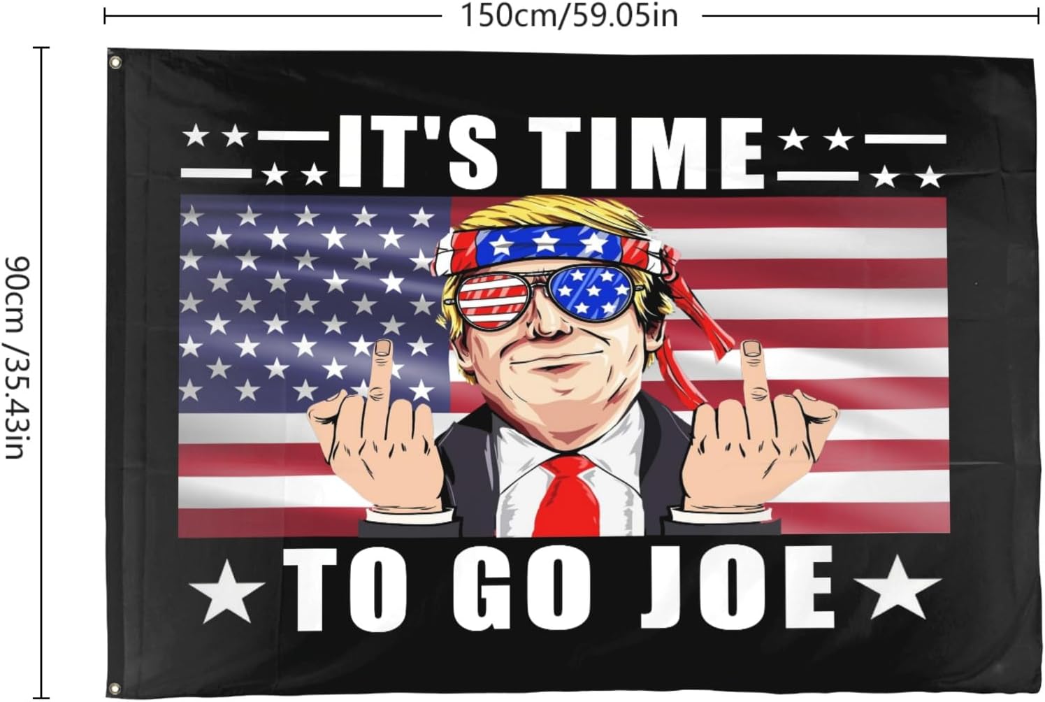 It's Time To Go Joe Flags For Room Aesthetic Tapestry For Classroom Wall Art For Garden Sign 3x5 Ft, Retirement Gifts
