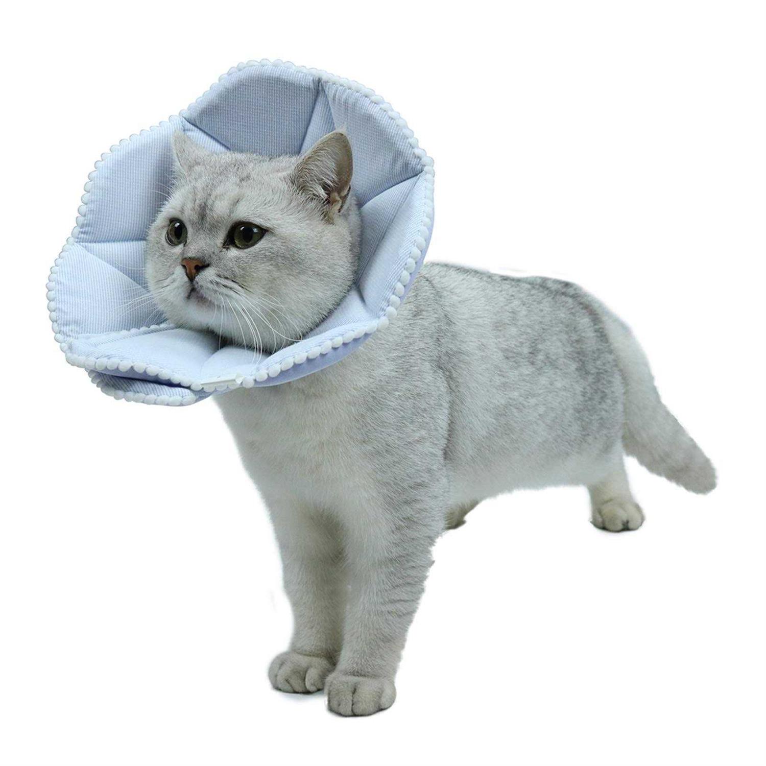 WZ PET Soft Cat Recovery Collar,Adjustable Dog Cat Cone,Dog Protective Cone Collar Surgery,for Cats and Puppy,Small - Pet Supplies online store
