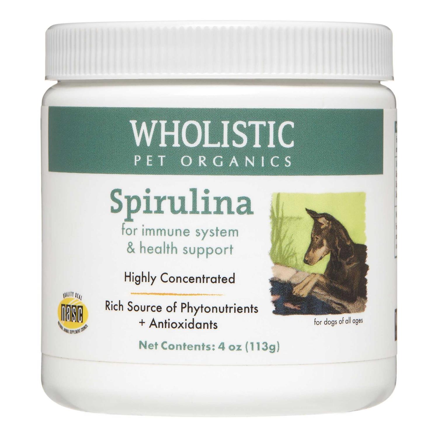 Wholistic Pet Organics Spirulina Dog & Cat, 3-oz bottle - Pet Supplies online store