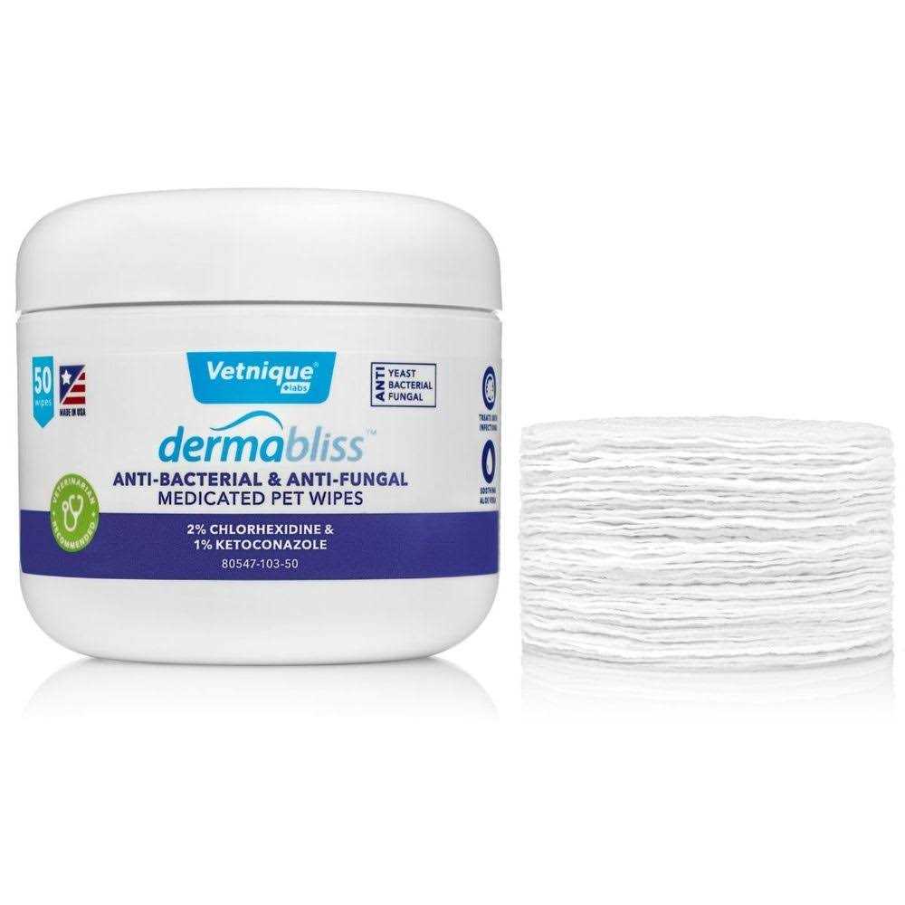 Dermabliss Anti-Bacterial & Anti-Fungal Wipes - Pet Supplies online store