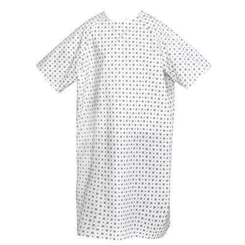 Hospital Gown Unisex Patient Gowns Back Ties Fits up to XXL