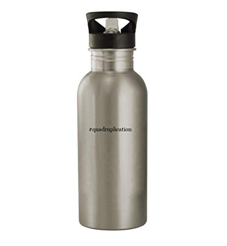 #quadruplication - 20oz Stainless Steel Water Bottle, Silver