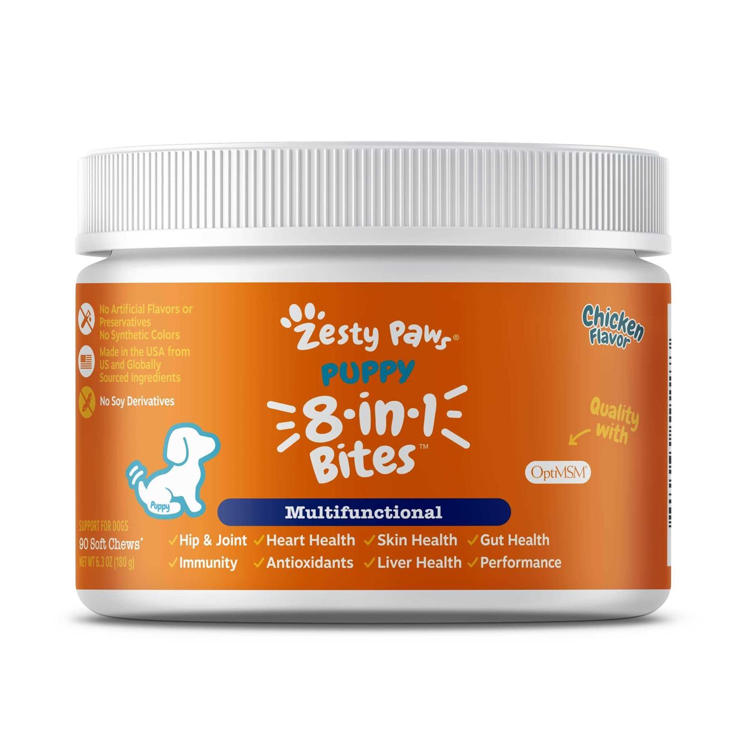 Zesty Paws Puppy 8-in-1 Supplement Bites - Pet Supplies online store