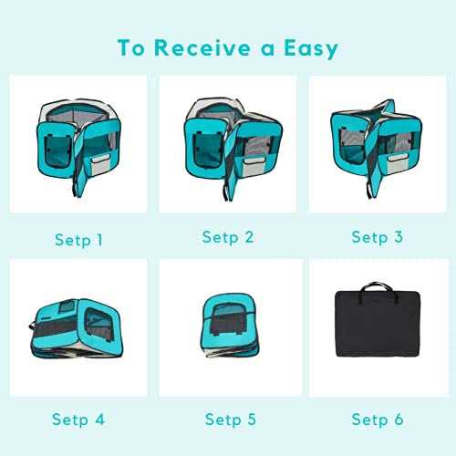Aliparr Portable Pet Playpen,Dog Playpen Foldable Pet Exercise Pen Tents for Dogscatsrabbitspets,Cat Playpen Indooroutdoor Travel Camping Use - Pet Supplies online store