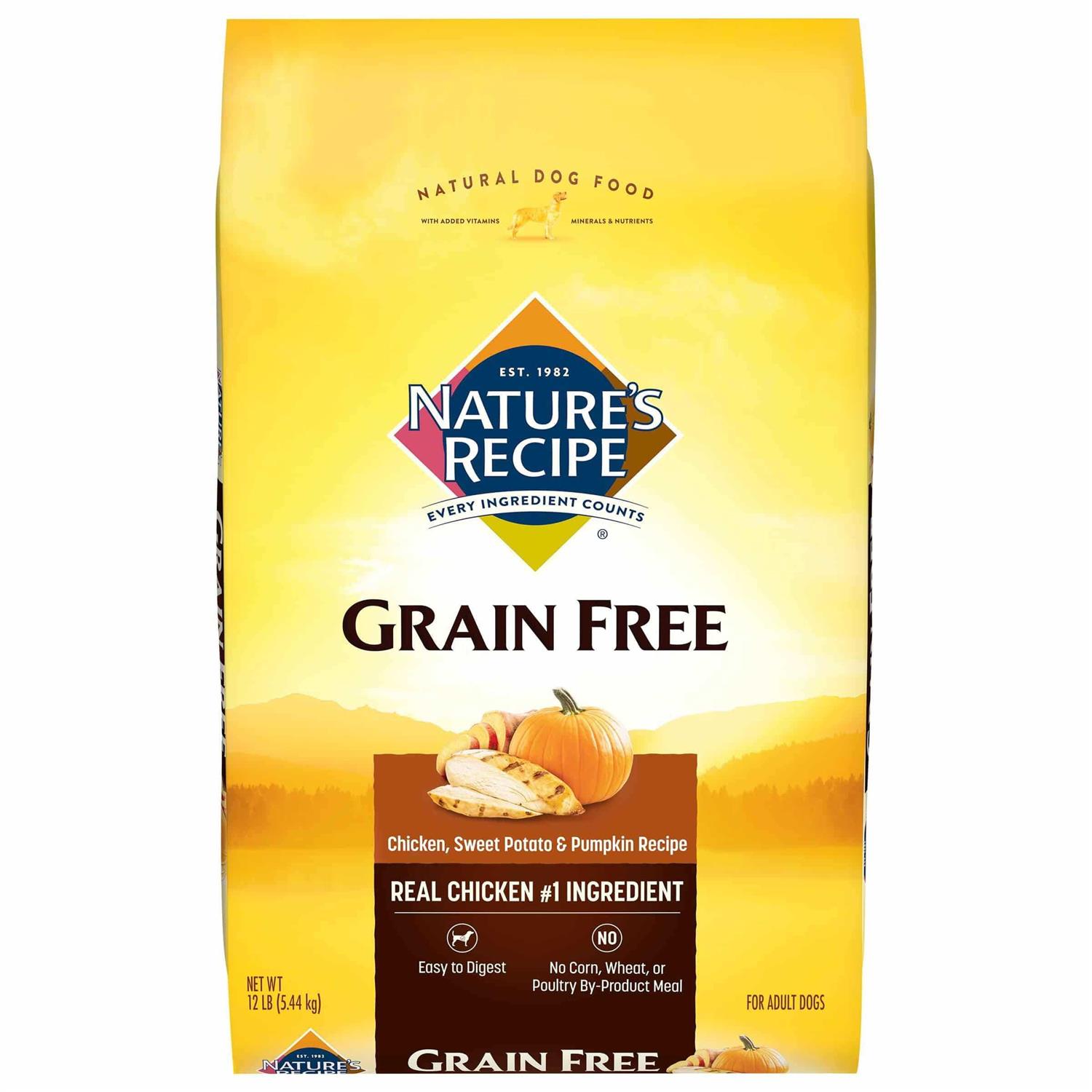 Nature's Recipe Grain Free Chicken Dry Dog Food - Pet Supplies online store