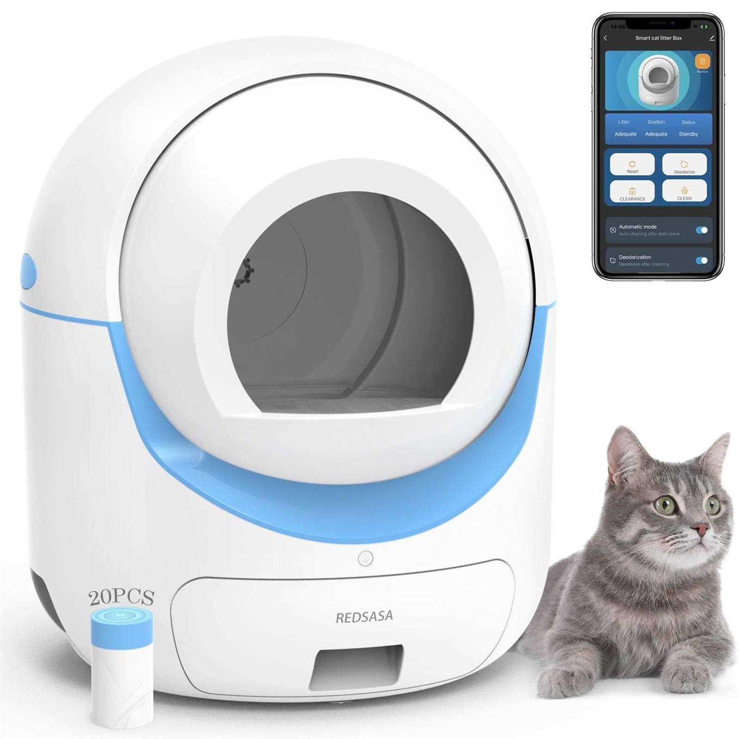 REDSASA Self Cleaning Cat Litter Box Automatic Wifi APP Control - Pet Supplies online store