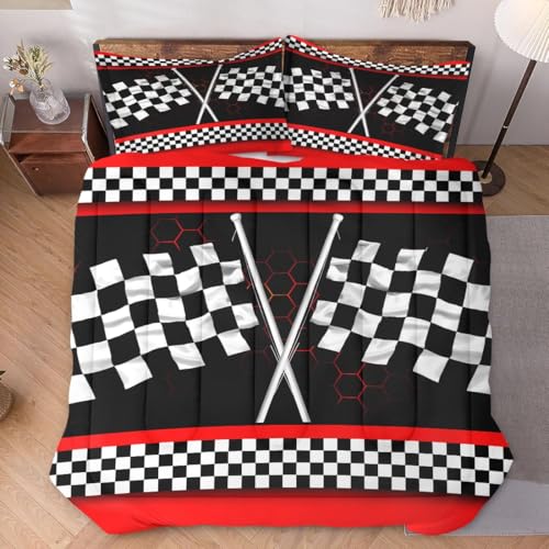 Queen Size Comforter Set with 2 Pillowcases, Princess Dinosaur Animal Cute Dino Soft Bedding Set for Kids and Adults Bedroom Bed Decor