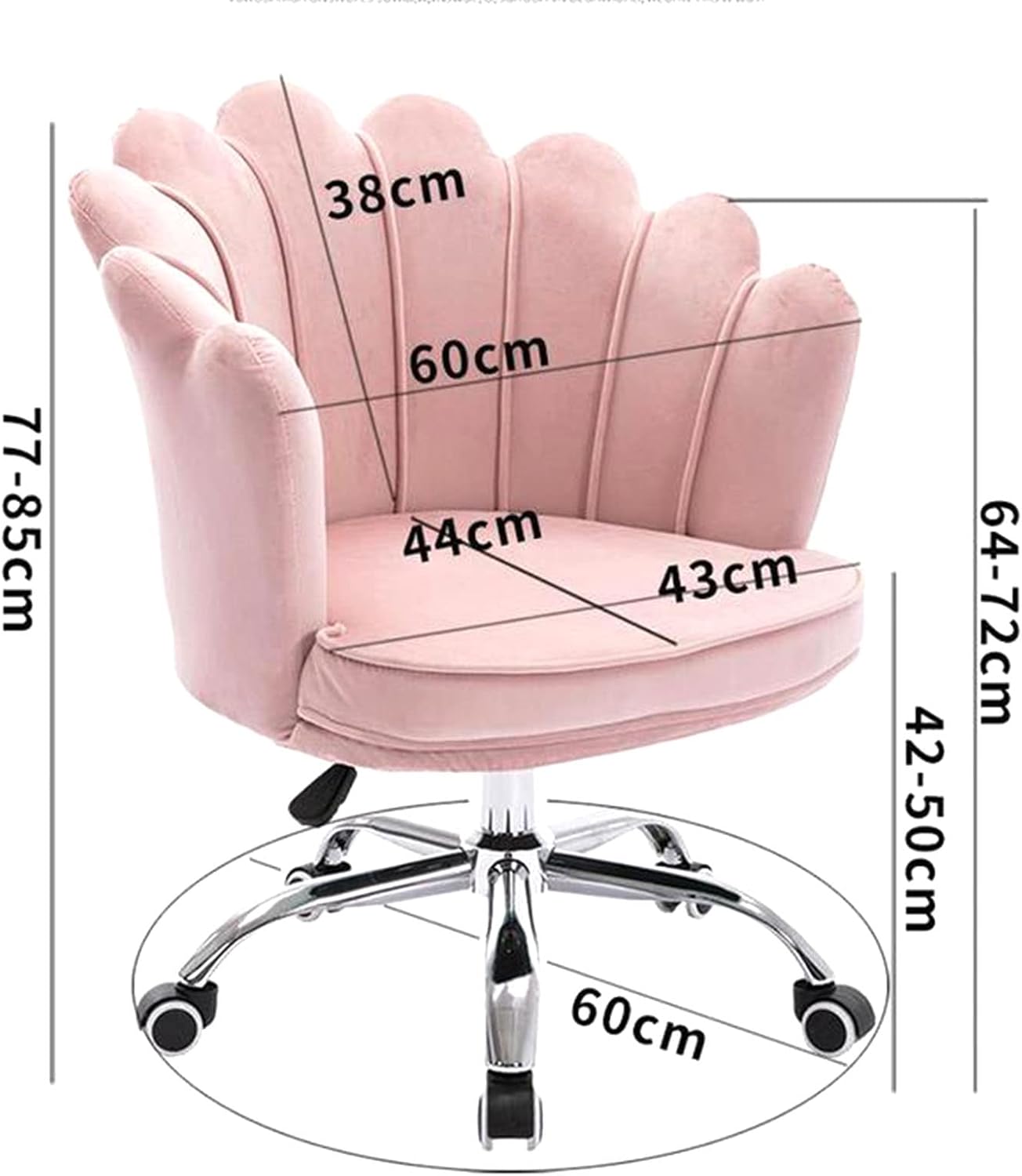 Swivel Chair Office Chair Desk Chair Home Swivel Chair 360° Rotates, Height Adjustable, with Wheels Desk Chair