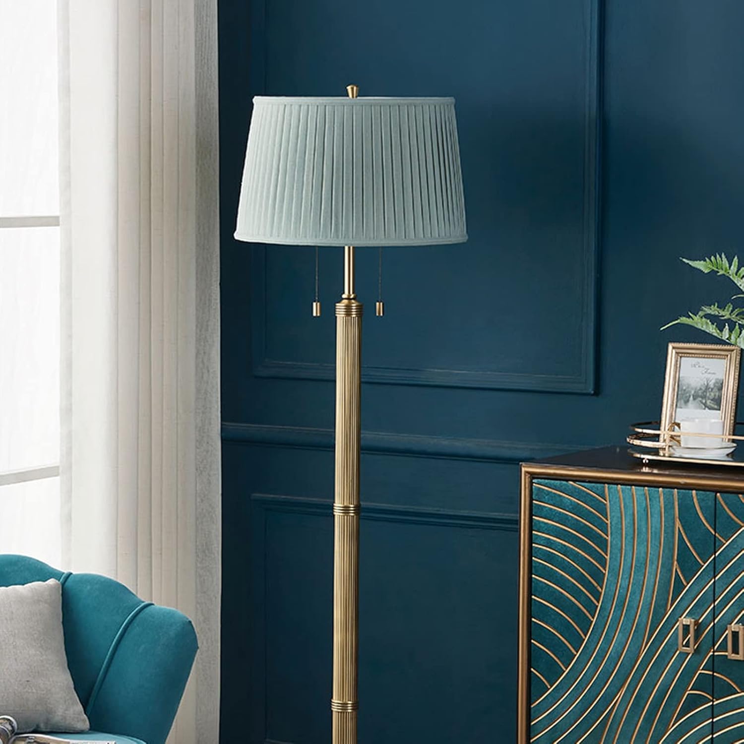 Pure Copper, All Copper American Bedside Lamp, Bedroom ng Room European Style Retro Villa European Style High-end Decorative Lamps