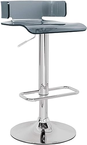 Acme Rania Swivel Adjustable Bar Stool in Gray
