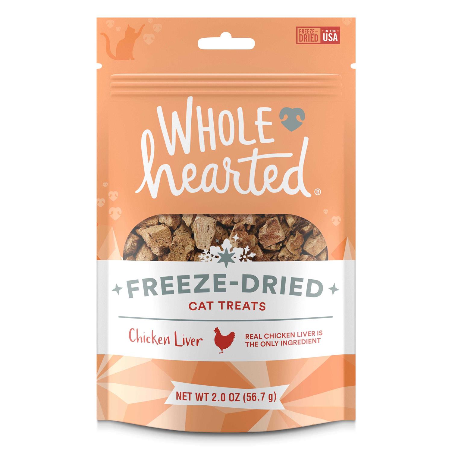 WholeHearted Chicken Liver Freeze-Dried Cat Treats - Pet Supplies online store