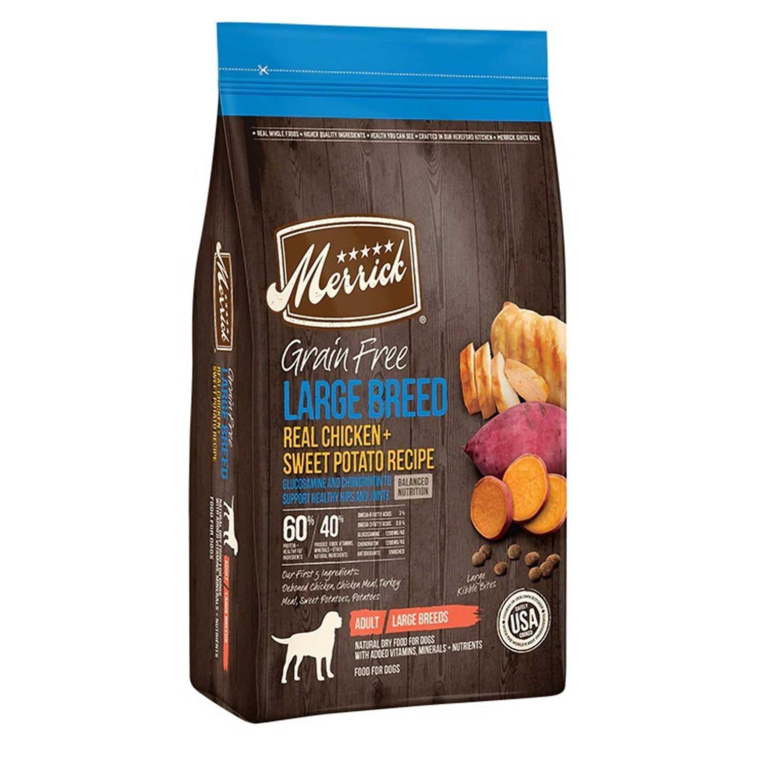 Merrick Grain Free Large Breed Real Chicken & Sweet Potato Dry Dog Food - Pet Supplies online store
