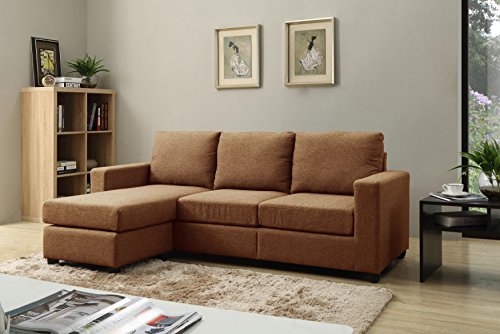 Alexandra Convertible Sectional, Brown