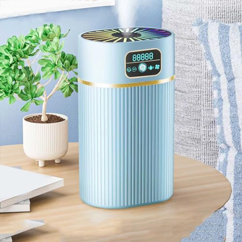 Humidifiers Witn Night Light, Humidifiers for Bedroom and Large Room, 1.1L Cool Mist Humidifier for Teens, Bedroom, Dorm Rooms, Living Rooms, Office, Desk, Tabletop, Nightstand, Etc, White