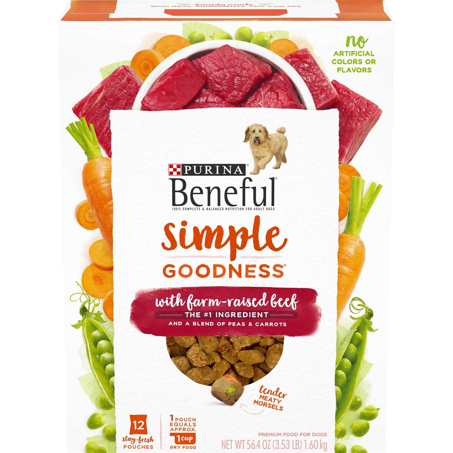 Purina Beneful Dry Dog Food Simple Goodness With Farm Raised - Pet Supplies online store
