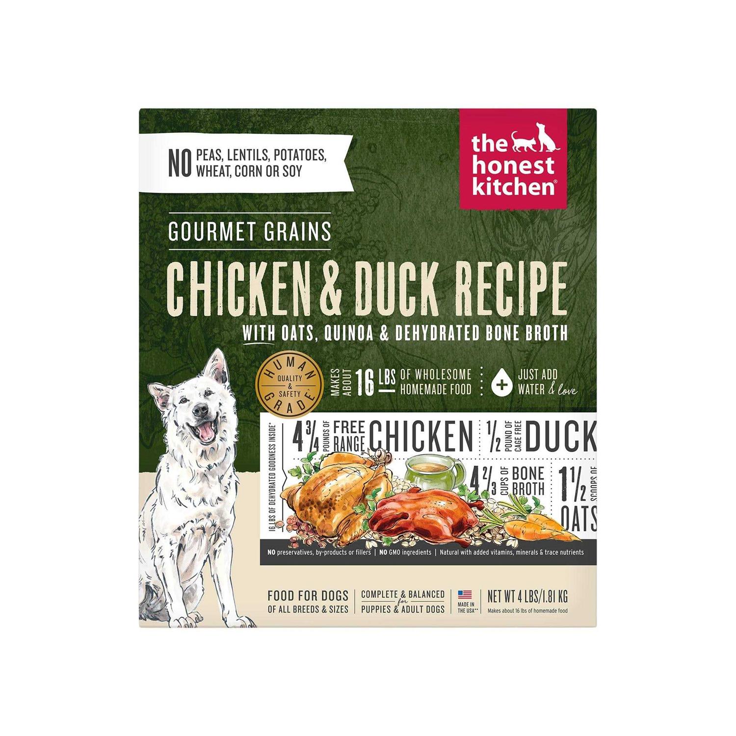 The Honest Kitchen Dehydrated Gourmet Grains Chicken & Duck Dog Food - Pet Supplies online store