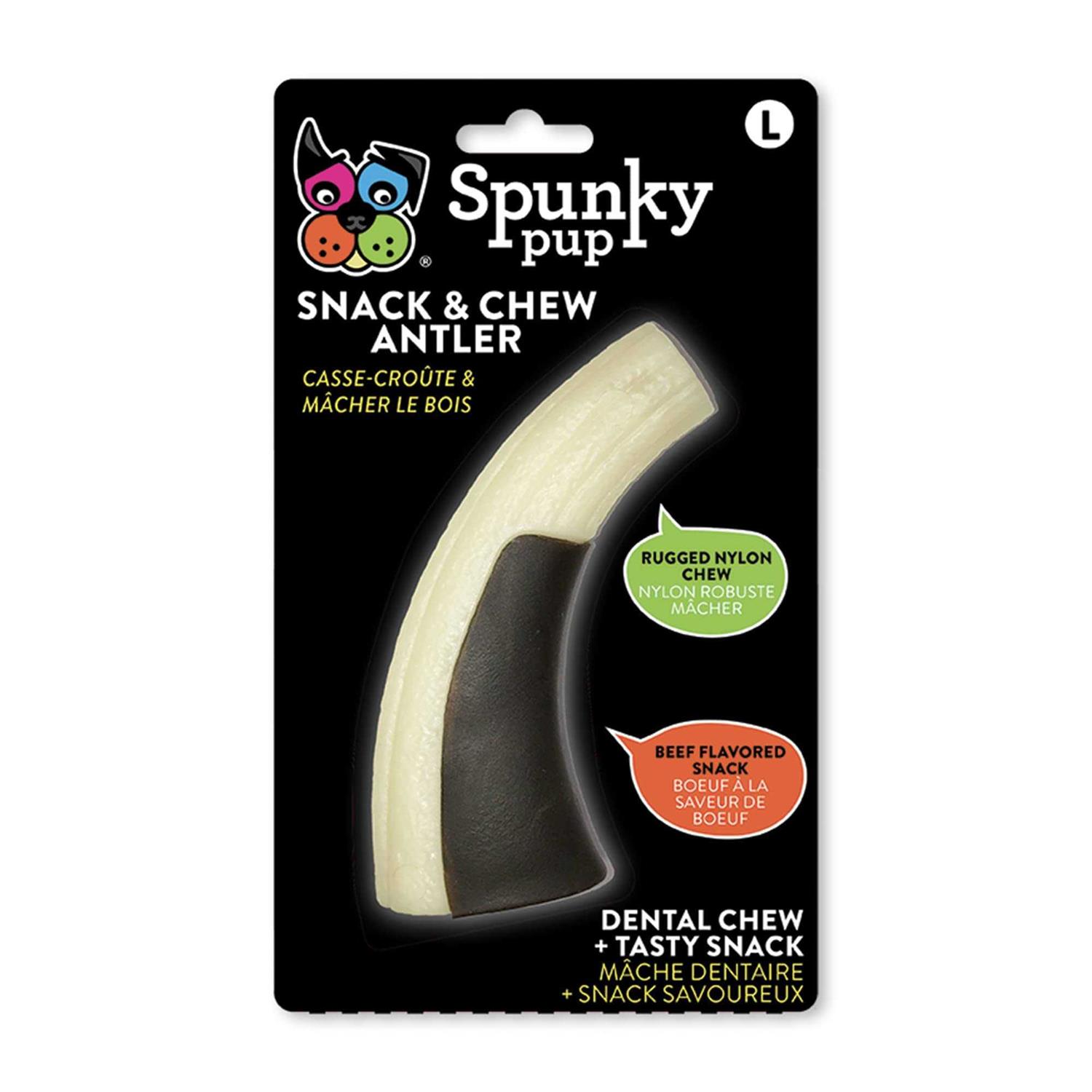 Spunky Pup Snack & Chew Antler - Pet Supplies online store