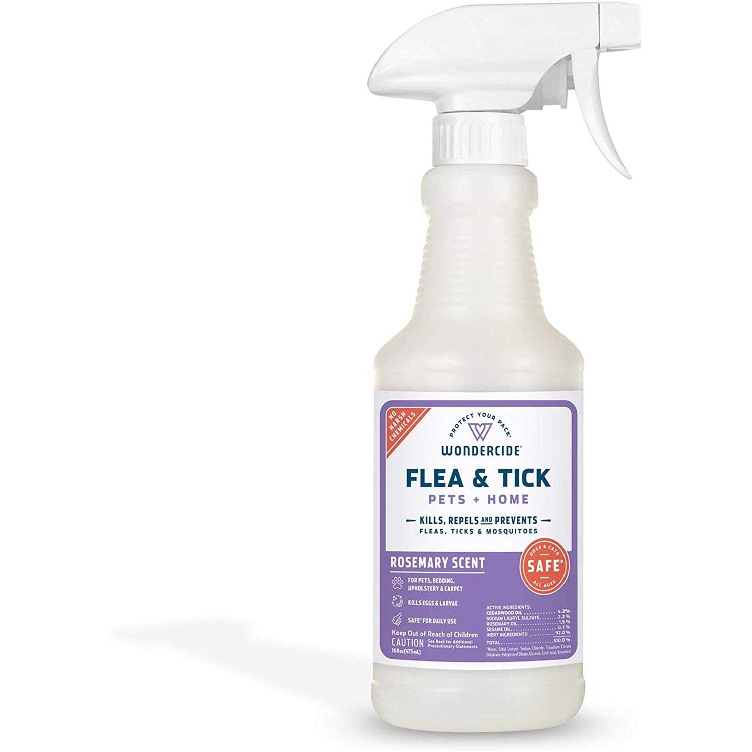 Wondercide Flea & Tick Spray Pets Home Rosemary - Pet Supplies online store