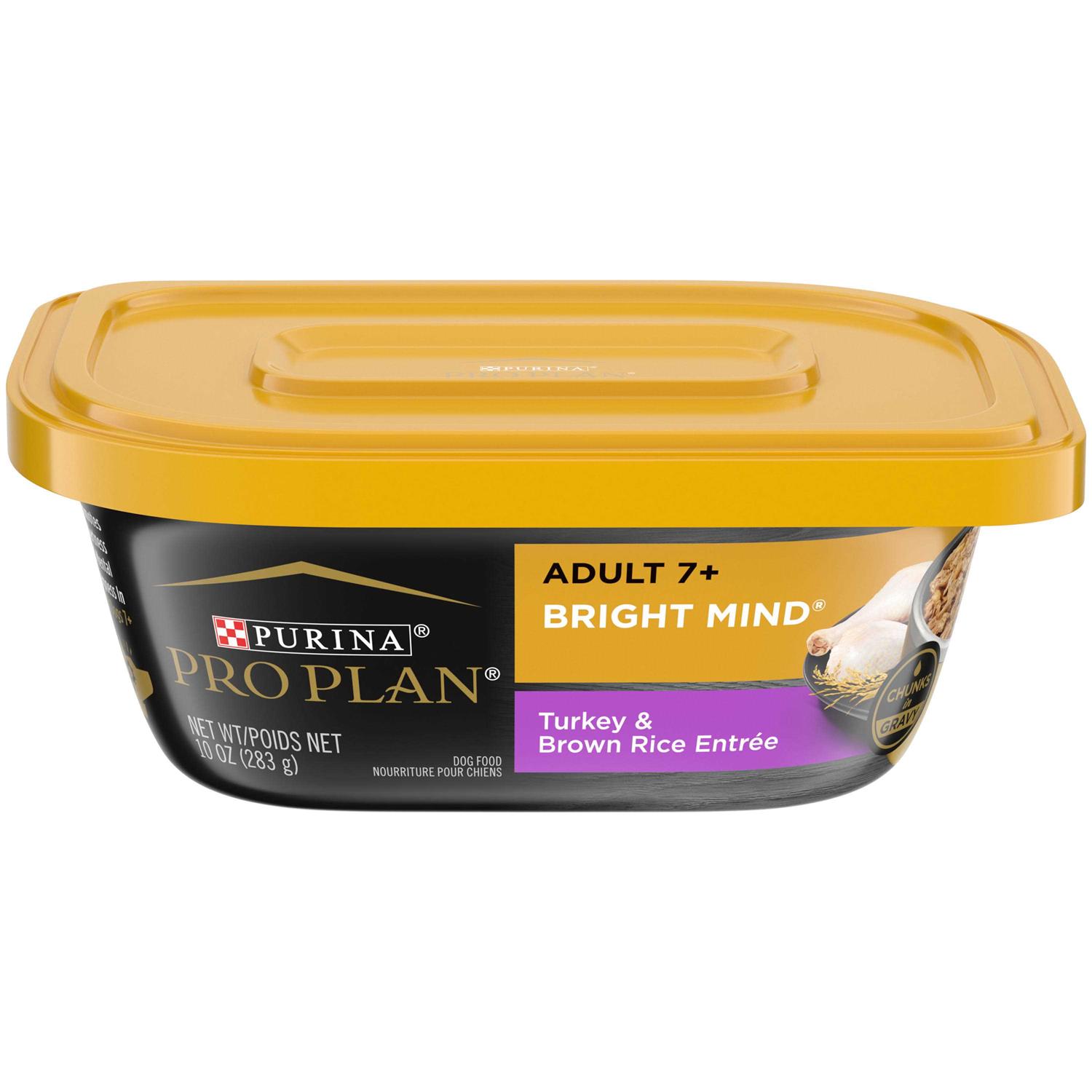 Purina Pro Plan Bright Mind Senior Adult 7+ Brown Rice Entree Wet Dog Food - Pet Supplies online store