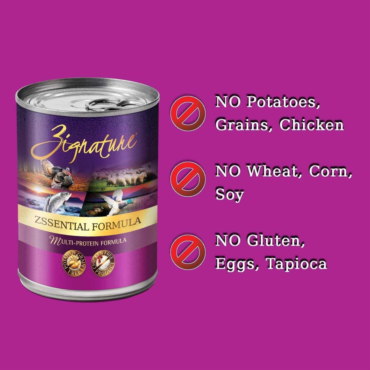 Zignature Zssential Formula Canned Dog Food - Pet Supplies online store