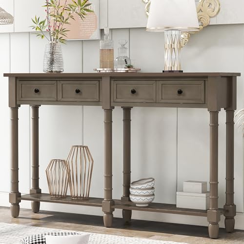 Sofa & Console Tables (Navy, 60 inch)