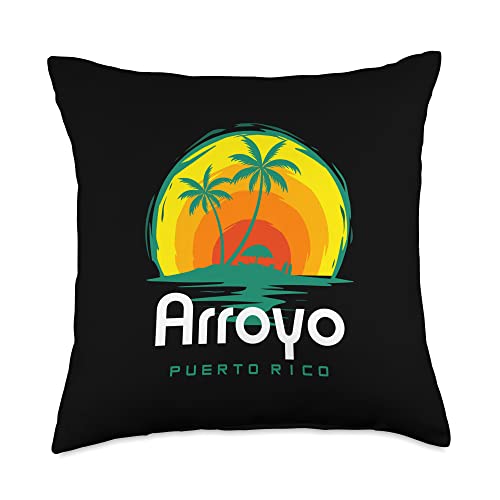 Puerto Rico Arroyo Throw Pillow, 18x18, Multicolor