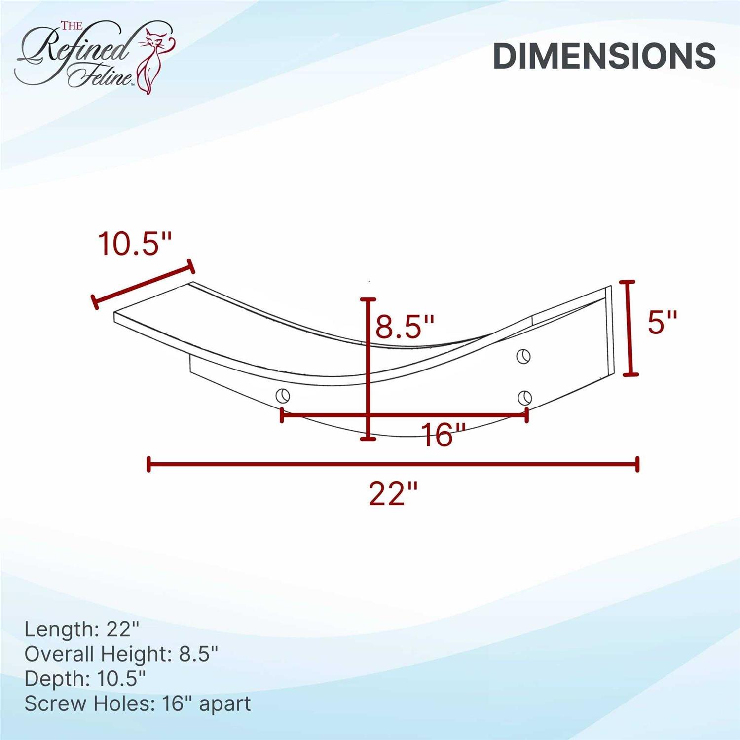 The Refined Feline Lotus Leaf Cat Shelf - Pet Supplies online store