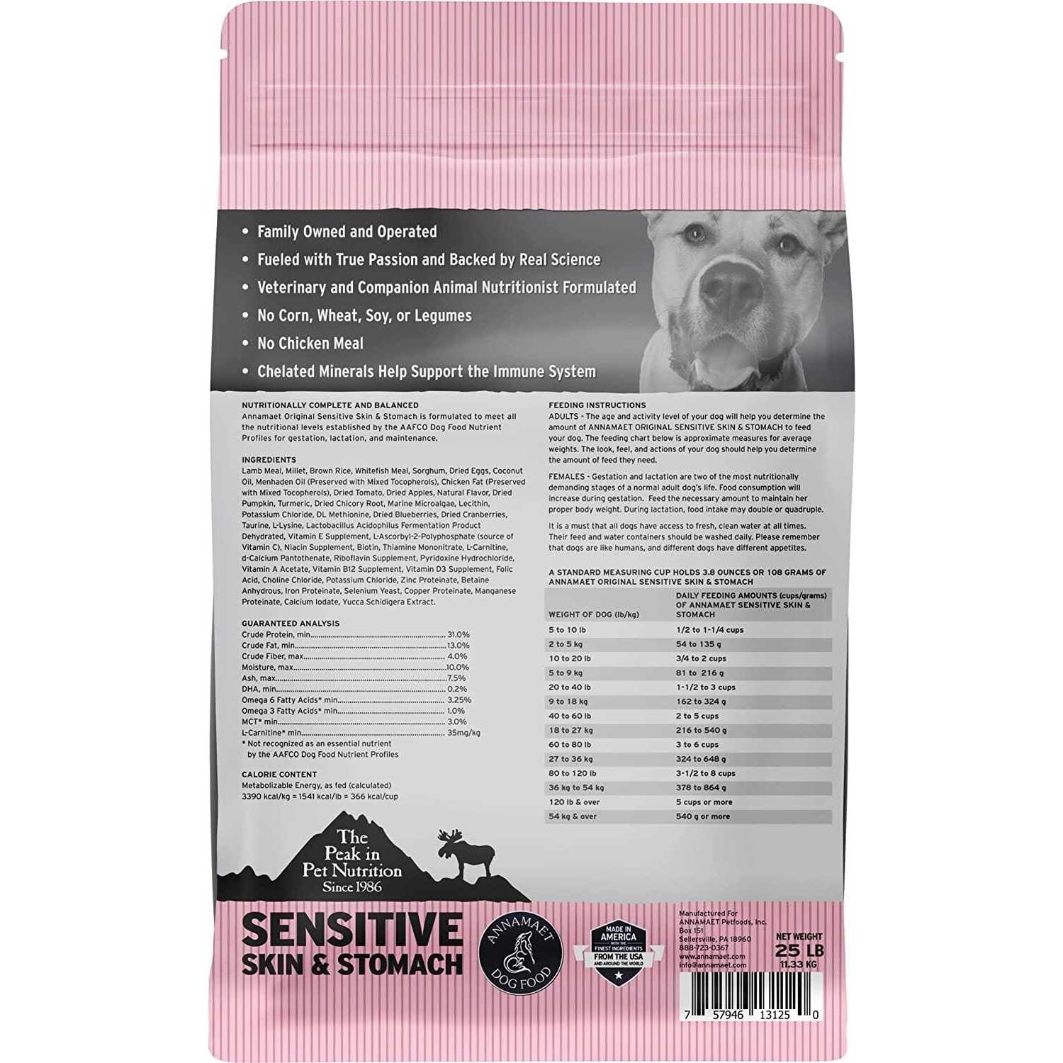 Annamaet Original Sensitive Skin & Stomach Dry Dog Food - Pet Supplies online store