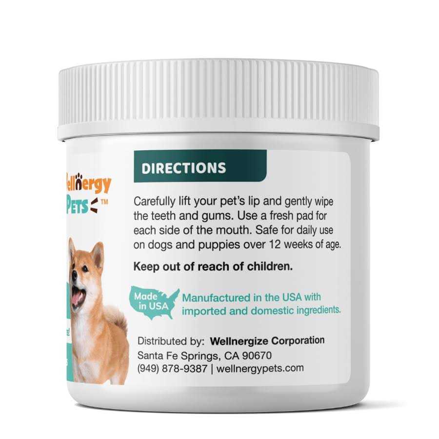 Wellnergy Pets Dental Care Wipes for Dogs - Pet Supplies online store