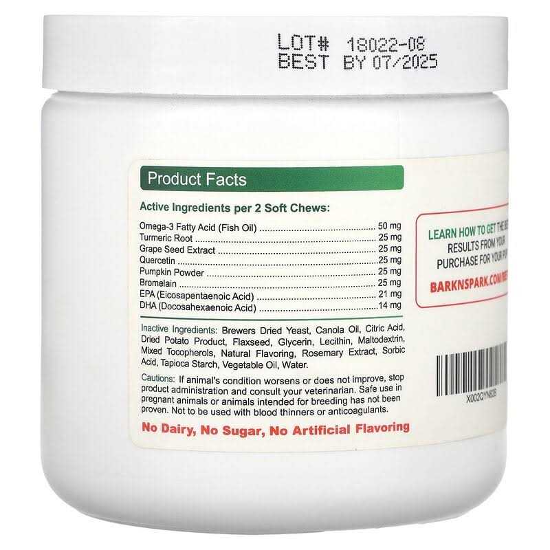 Bark&spark Allergy Relief Immune Chews Itchy Skin Relief - Pet Supplies online store