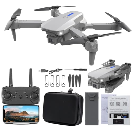 todays deal Drone with 1080P HD FPV Camera Remote Control Toys Gifts for Boys Girls with Altitude Hold Headless Mode Start Speed Adjustment, App Control, 3 Speed Gears, Gesture Control