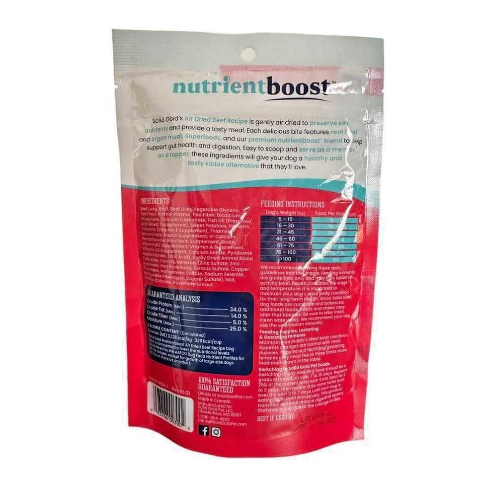 Solid Gold Air Dried Dog Food Toppers for Picky Eaters Dog Food Topper Made with Real - Pet Supplies online store