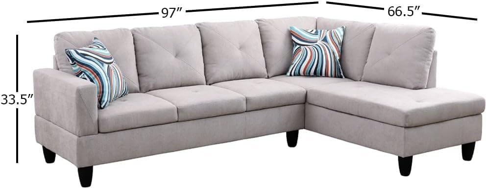 Overstock Raphael Left Facing Sectional Sofa Maroon