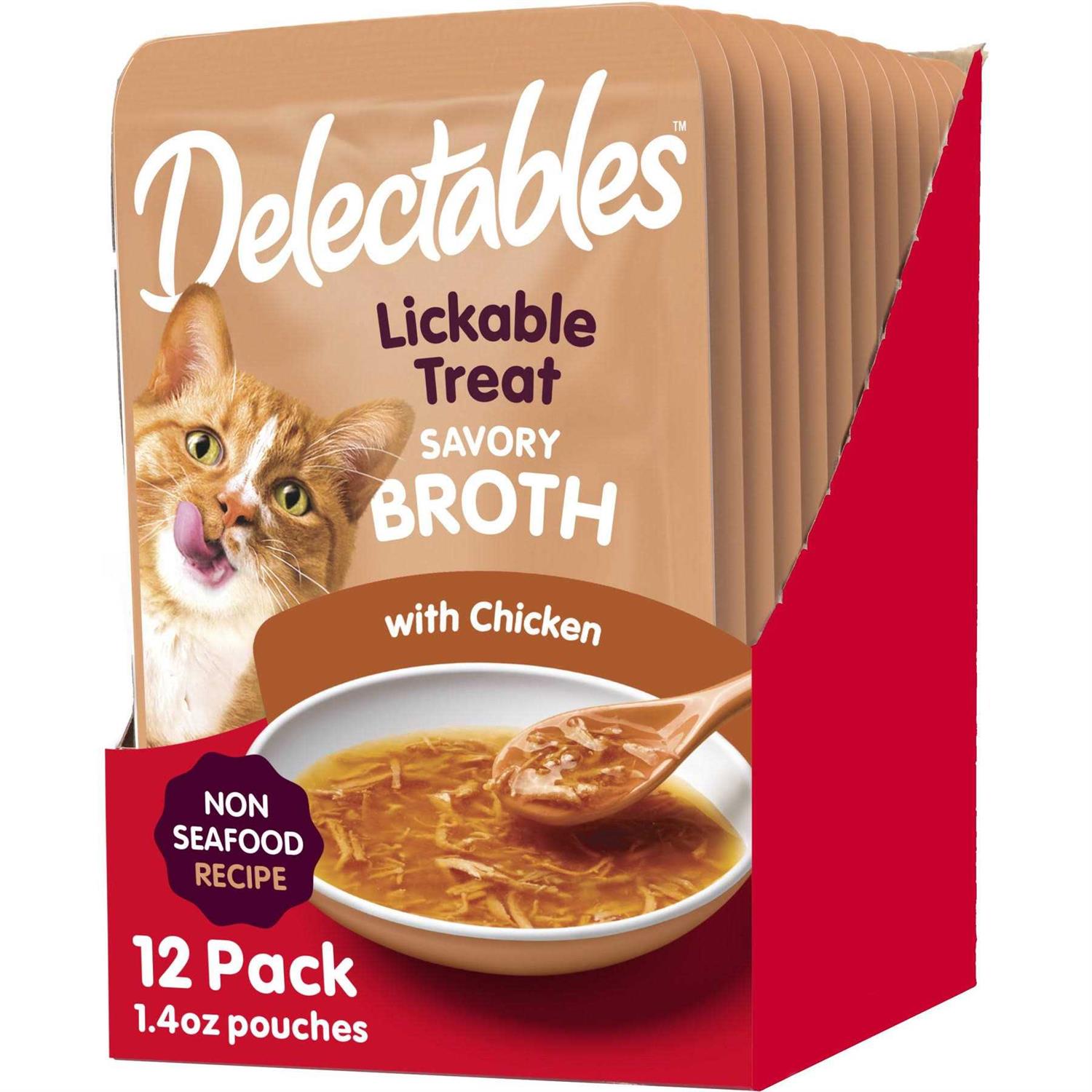 Delectables Chicken Savory Broths Lickable Cat Treat - Pet Supplies online store