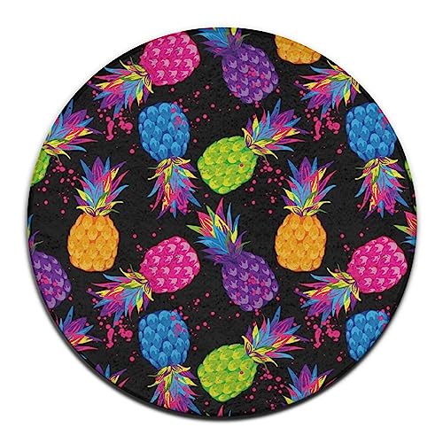 Highly Premium Quality Floor Mat, Large Round Area Rug, Office Chair Decor Mat for Carpet & Hardwood Floors Compatible with Cute Cartoon Dinosaurs 24inch(60cm)