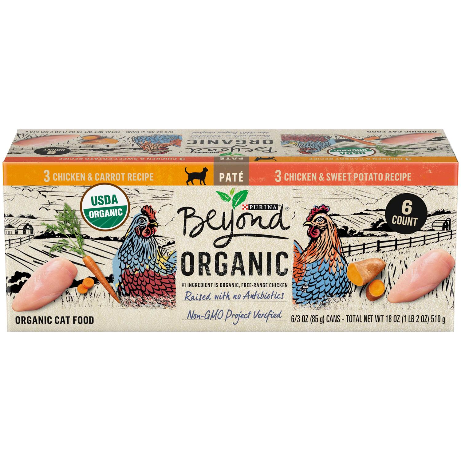 Purina Beyond Organic Pate Wet Cat Food - Pet Supplies online store