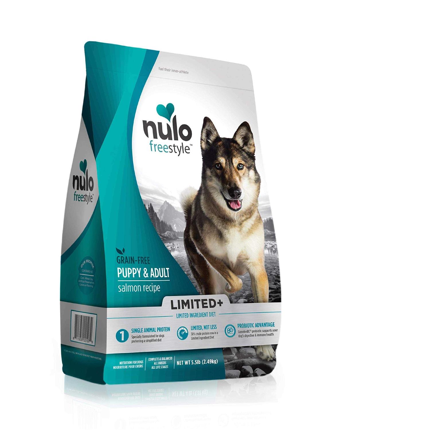 Nulo Freestyle Limited+ Salmon Recipe Grain-Free Puppy & Adult Dry Dog Food - Pet Supplies online store