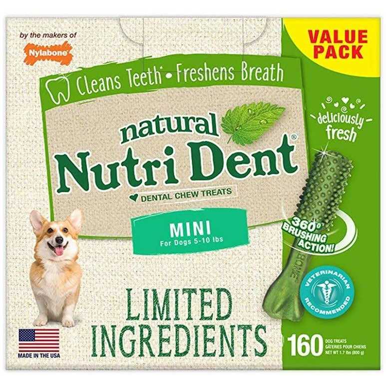 Nylabone Natural Nutri Dent Fresh Breath Dental Chews - Pet Supplies online store