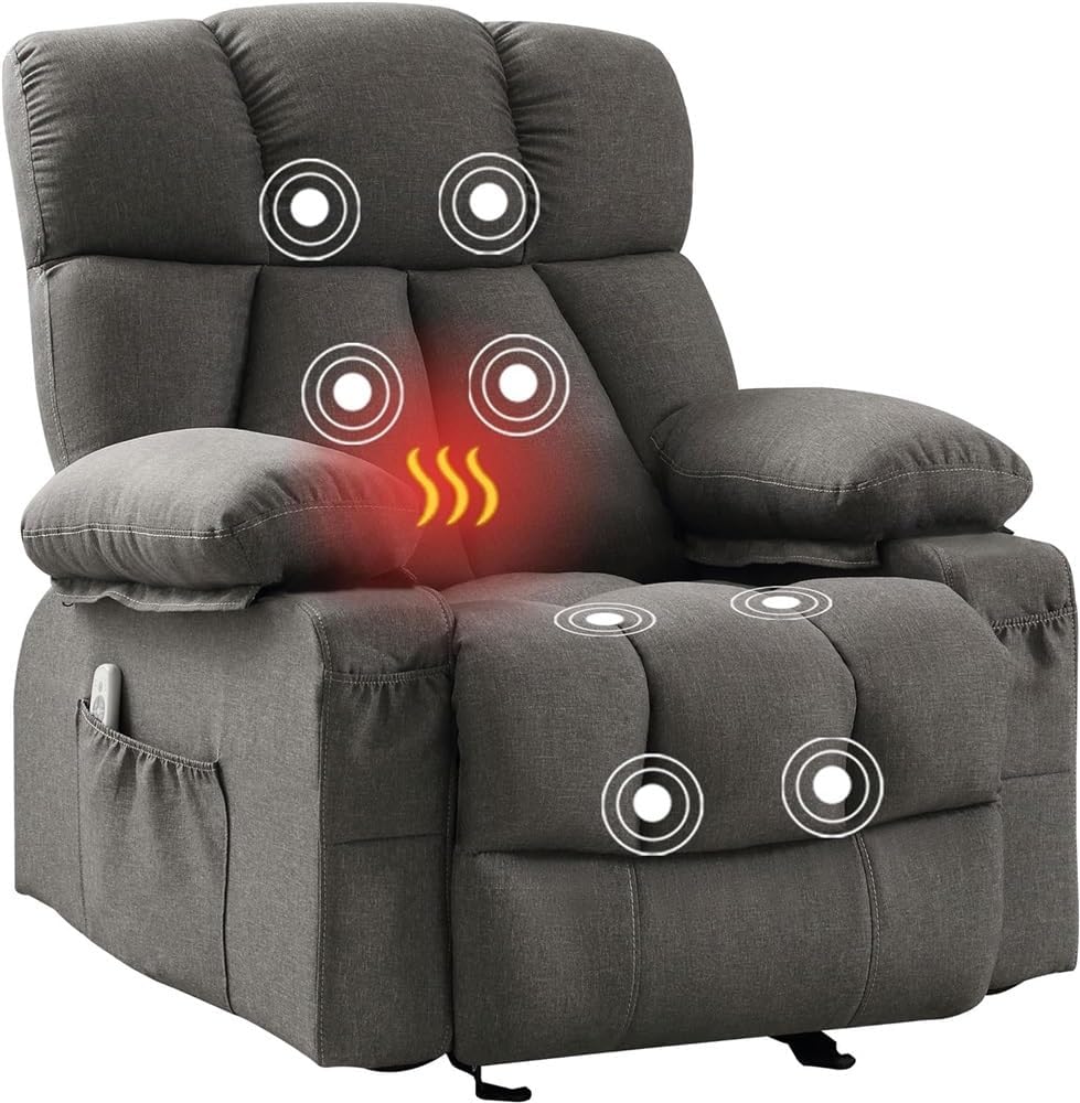 Power Lift Recliner Chair Recliners for Elderly - Lounge Sofa Home Theater Seating with Massage for Adults - Lazy Boy Glider Recliner Nursery Chair for Living Room Electric Recliners Chair