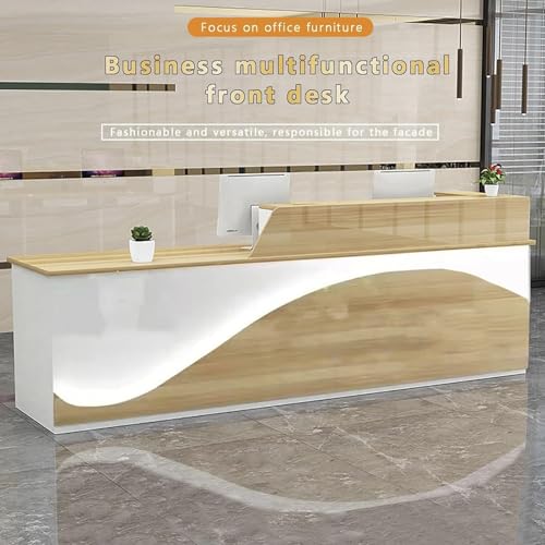 Sales Counter - Stable and Resilient Design for All Your Transaction Needs, Perfect for Supermarkets, Retail Stores, and Offices(K,200 cm x 60 cm x 100 cm)