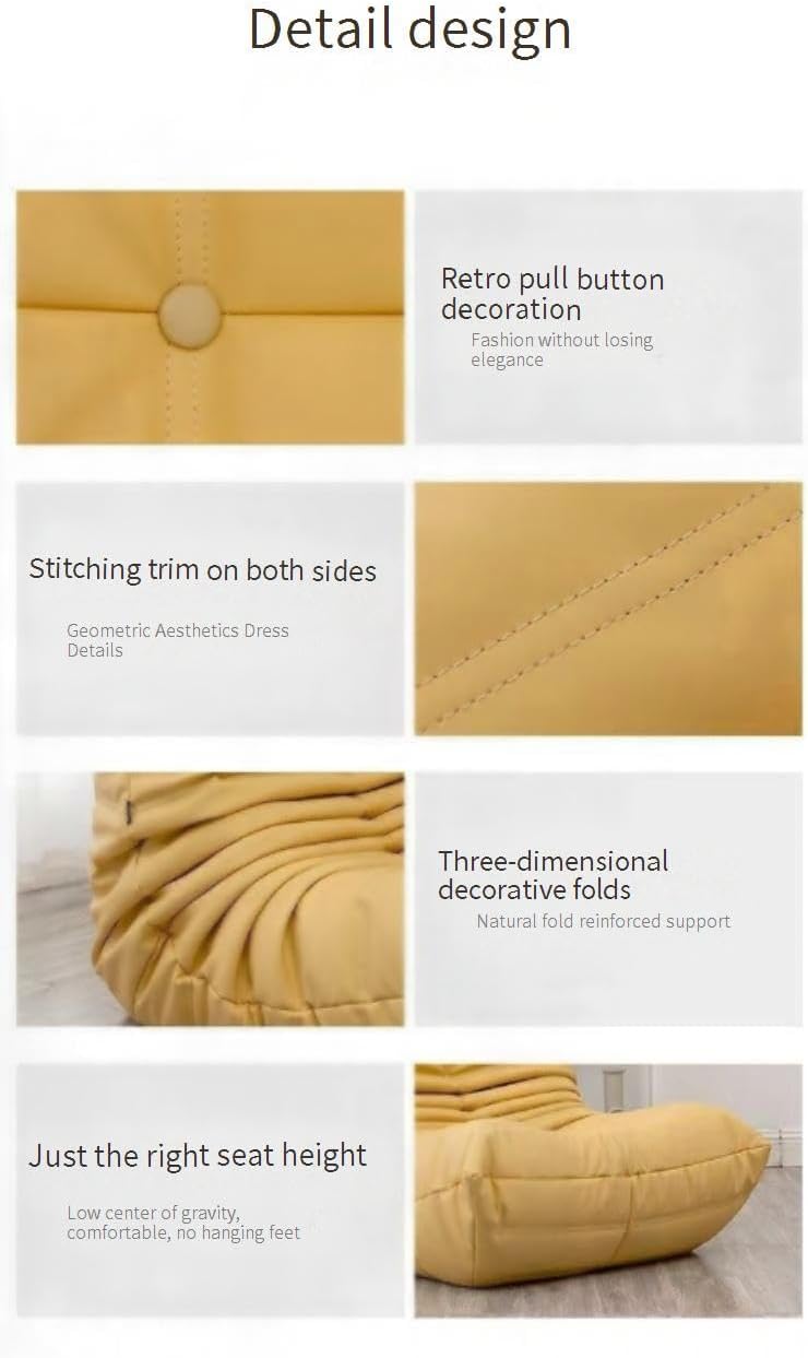 Caterpillar lazy sofa. Whether You want to take a break on a sunny afternoon or stay at home to watch TV on a cold winter day, it can provide You with a comfortable experience. (Pink suede,sofa)