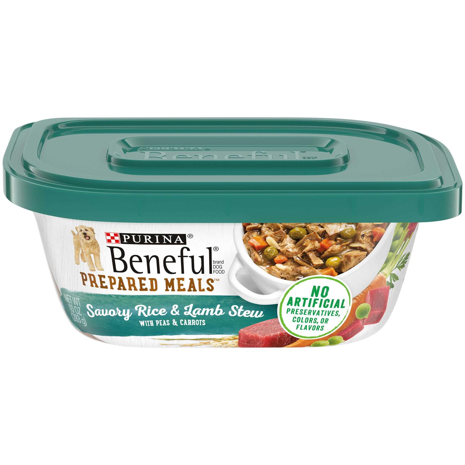 Purina Beneful Prepared Meals Savory Rice & Lamb Stew Wet Dog Food - Pet Supplies online store
